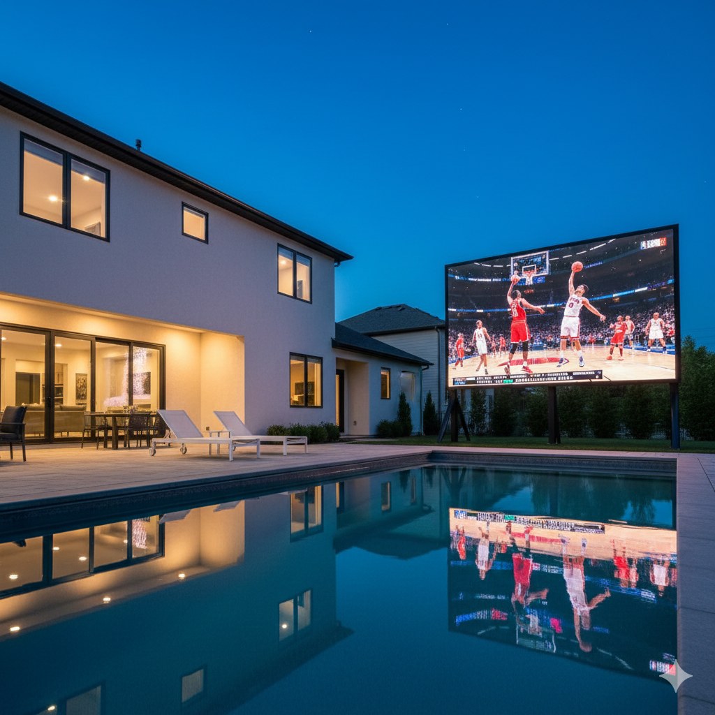 מסך LED בריכה — ספורט לילה